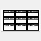 ボランティ空白のア名バッジのラベル ラベル (シート)