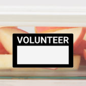 ボランティ空白のア名バッジのラベル ラベル (貼付)