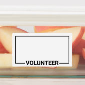 ボランティ空白のア名バッジ ラベル (貼付)