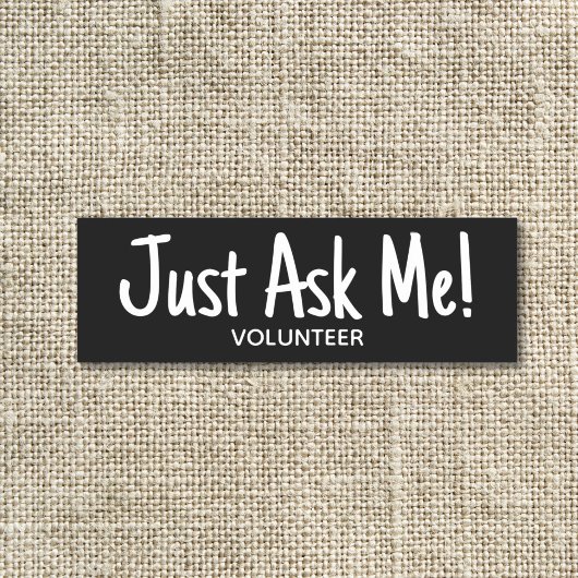 ボランティ頼アの白黒 名札