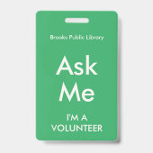 ボランティ頼ア向けSea Green Meバッジ バッジ (裏面)