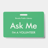 ボランティ頼ア向けSea Green Meバッジ バッジ (裏面)