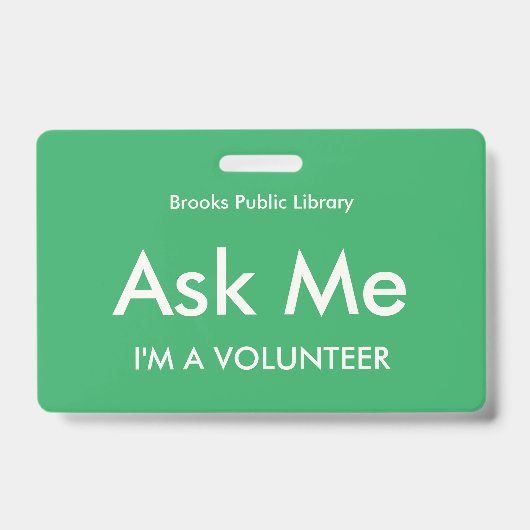 ボランティ頼ア向けSea Green Meバッジ バッジ (正面)