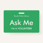 ボランティ頼ア向けSea Green Meバッジ バッジ (裏面)