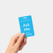 ボランティ頼ア用スカイブルーミーバッジ バッジ (手持ち)