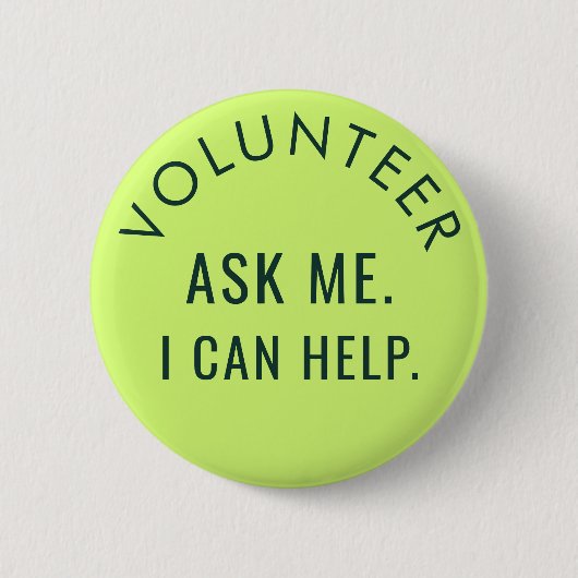 ボランティ頼ア私ミニマリストのチャリティーイベントカスタム 缶バッジ (正面)