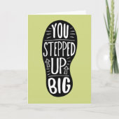 ボランテ感謝していィア – 大きくなった！ありがとうC サンキューカード (正面)