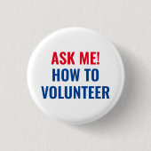 ボラン頼ティア赤白青シンプル 缶バッジ (正面)