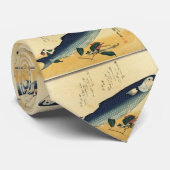 ボラ広重の魚日本のプリント ネクタイ (ロール)