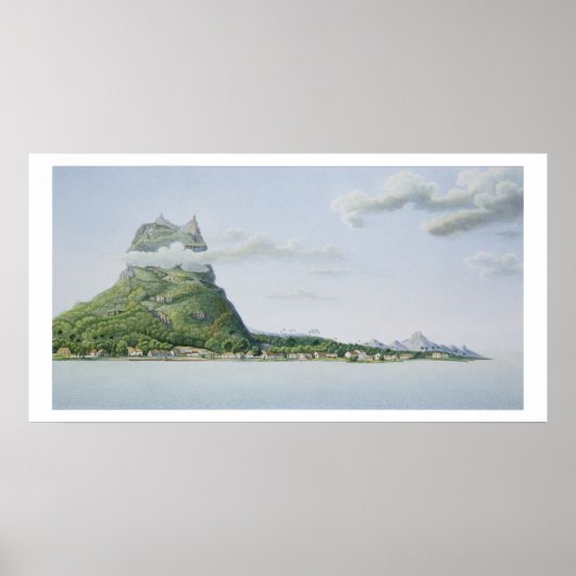 ボラ・ボラ島の眺め、「ボヤージオート」 ポスター (正面)