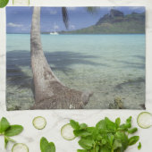 ボラ·ボラ、ポリネシフランスのア、オテマヌ山 キッチンタオル (折り畳み)