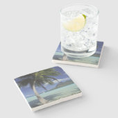 ボラ·ボラ、ポリネシフランスのア、オテマヌ山 ストーンコースター (横)