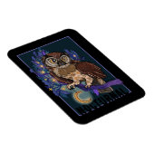 ボリアルナイトツリーフクロウの夜 マグネット (右側)
