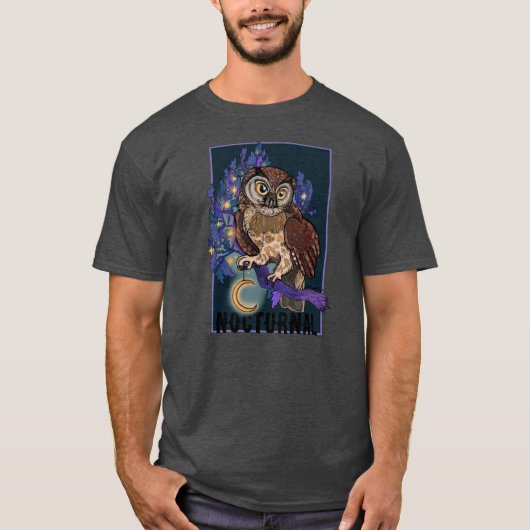 ボリアルナイトツリーフクロウの夜 Tシャツ (正面)