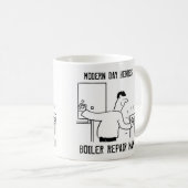 ボリアー修理人。暖房技術者ギフト コーヒーマグカップ (正面右)