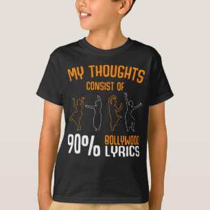 ボリウおもしろいッド・ラブ・ヒンディー映画中毒者 Tシャツ