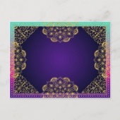 ボリウッドのアラビアの夜は日付を保存 案内ポストカード (裏面)