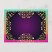 ボリウッドのアラビアの夜は日付を保存 案内ポストカード (裏面)