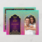 ボリウッドのアラビアの夜は日付を保存 案内ポストカード (正面/裏面)