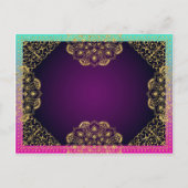 ボリウッドのアラビアの夜は日付を保存 案内ポストカード (裏面)