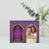 ボリウッドのアラビアの夜は日付を保存 案内ポストカード (スタンド正面)