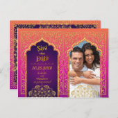 ボリウッドのアラビアの夜は日付を保存 案内ポストカード (正面/裏面)