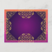 ボリウッドのアラビアの夜は日付を保存 案内ポストカード (裏面)