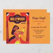 ボリウッドパーティー 招待状 (正面/裏面)