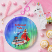 ボリウッド誕生日インディアンカラフルパーティー ペーパープレート (パーティー)