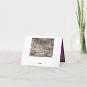 ボリウッド アラビアンナイツ 感謝カード (裏面)