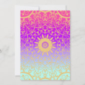 ボリウッド・アラビ結婚アン・ナイト 招待状 (裏面)