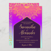 ボリウッド・アラビ結婚アン・ナイト 招待状 (正面/裏面)