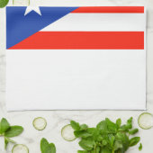 ボリキュアバンデラスプエルトリカ国旗4フアン キッチンタオル (折り畳み)