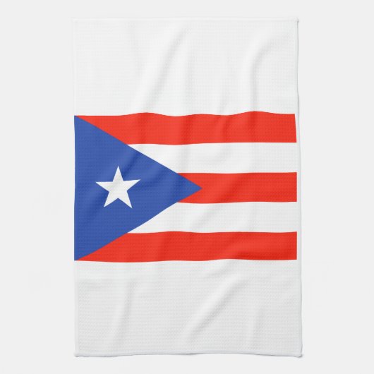 ボリキュアバンデラスプエルトリカ国旗4フアン キッチンタオル (縦)