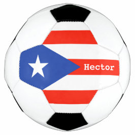 ボリクアバンデラプエルトリカン国旗4ヘクター サッカーボール