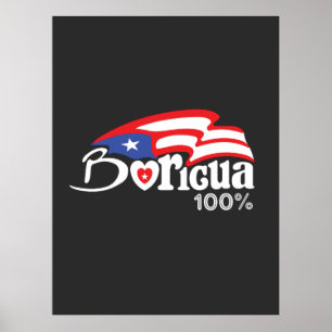 ボリクア100%プエルトリコポスター ポスター