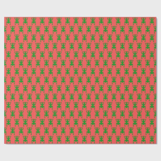 ボリクア コキーのクリスマス包装紙 ラッピングペーパー (フラット)