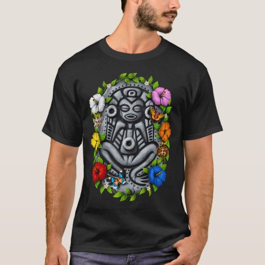 ボリクア・タイノの女神 アタベイ Tシャツ (正面)