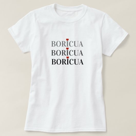 ボリクア プエルトリコ Tシャツ (デザイン正面)