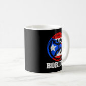 ボリクータイノコキのシンボルプエルトリコ国旗のプライド コーヒーマグカップ (正面右)