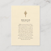 ボリスとグリブ正教会キリスト教祈りの言葉カード プレイスカード (裏面)