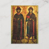 ボリスとグリブ正教会キリスト教祈りの言葉カード プレイスカード (正面)