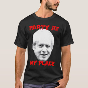 ボリスパーティーアットマイプレイスジョンソン政治的だが Tシャツ