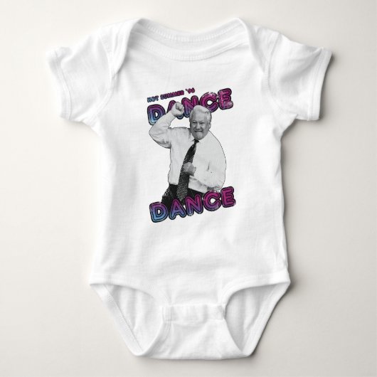 ボリス・エリツィンのダンスのダンスの熱い夏1996年 ベビーボディスーツ (正面)