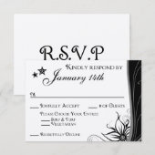 ボリス メリンダ 結婚式 出欠カード (正面/裏面)