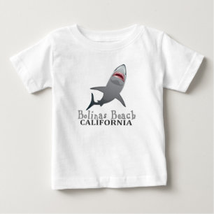 ボリナスビーチカリフォルニアシャークベビーティー ベビーTシャツ