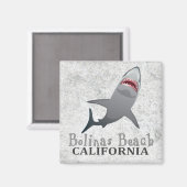 ボリナスビーチカリフォルニアシャーク磁石 マグネット (正面/裏面)