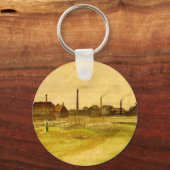 ボリナージの炭鉱 by ヴィンセント・ヴァン・ゴッホ キーホルダー (正面)