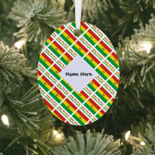 ボリビアとボリビア国旗のタイル貼り|過去記事 メタルオーナメント (インサイチュ)