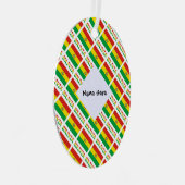 ボリビアとボリビア国旗のタイル貼り|過去記事 メタルオーナメント (正面右)